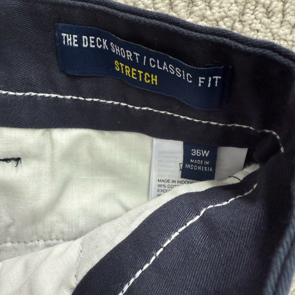 Nautica Men’s Navy Chino Shorts - NWT size 36 waist - Picture 5 of 7